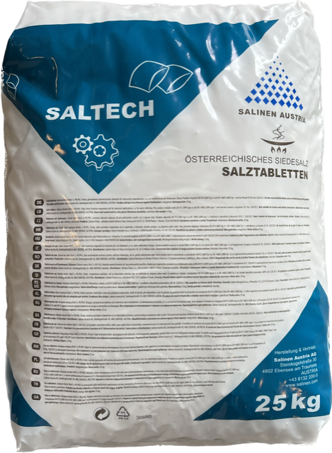 Poolservis Regenerační tabletová sůl pro úpravny vody, změkčovače a myčky 25kg - Supertab - POUZE OSOBNÍ ODBĚR