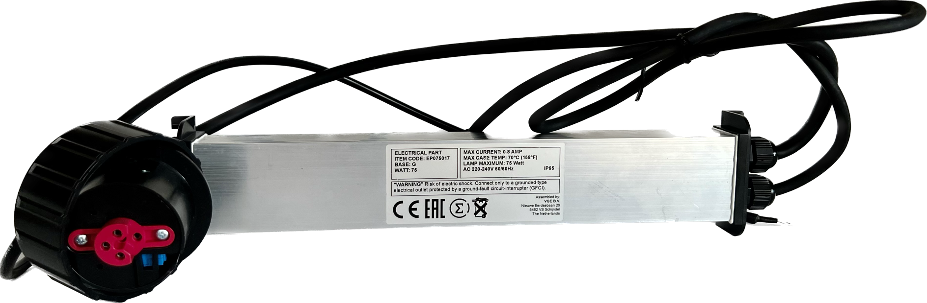 Vagnerpool Transformátor (trafo) + konektor k UV lampě 75W (ECO Tech, UV-C Super FLEX)