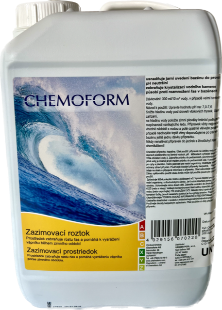 Zazimovací roztok 3 l - pro zazimování bazénu, CHEMOFORM