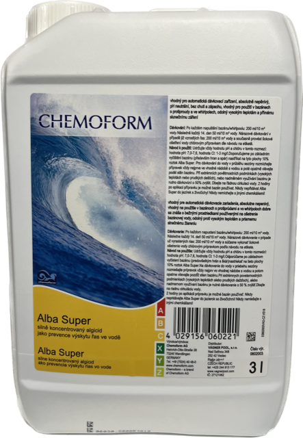 Chemoform Alba super 3l - protiřasový prostředek do bazénu