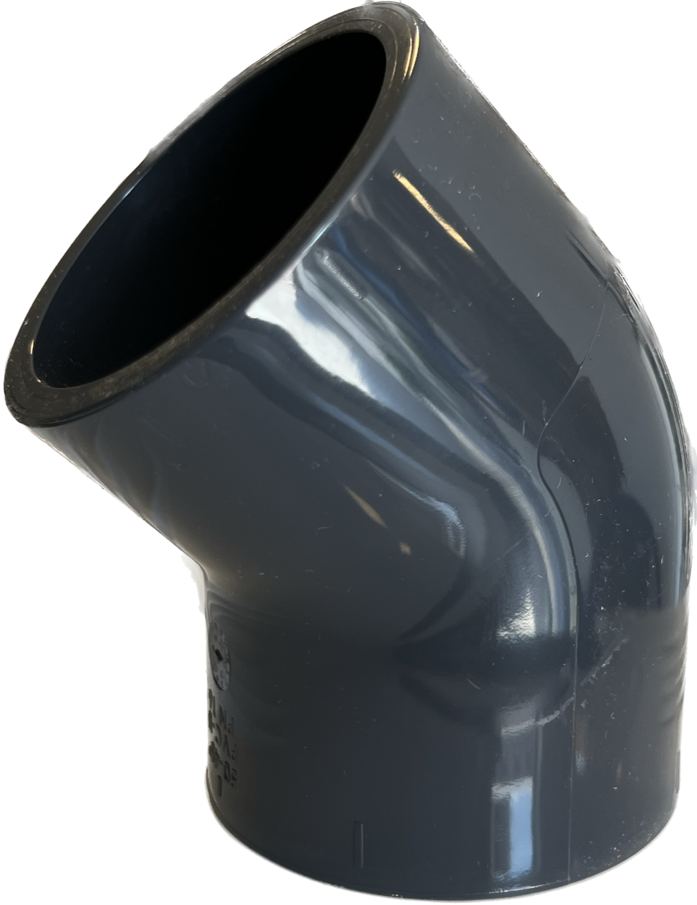Vagnerpool PVC koleno - úhel 45° - 32mm