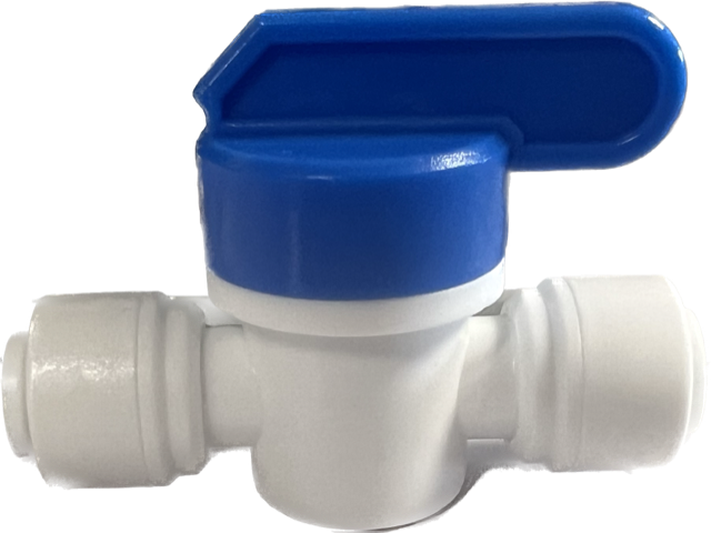 Aseko Uzavírací ventil - prop. potrubí 1/4" (6,35mm) / prop. pot. 1/4" (6,35mm) dávkovací pumpy POOLSERVIS