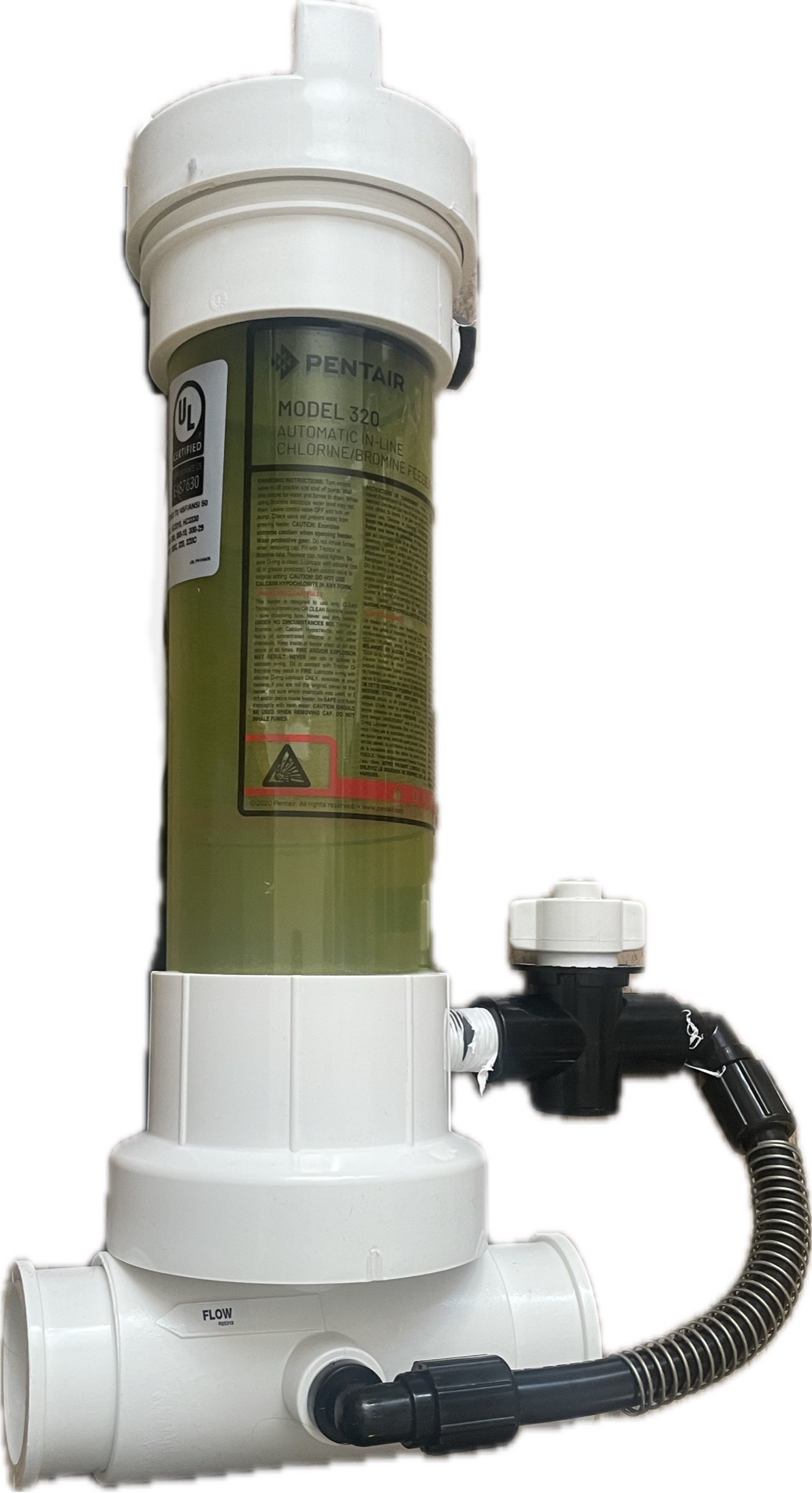 Pentair Pool Products Chlorátor - Dávkovač Rainbow 320-C Pentair, průhledný na potrubí
