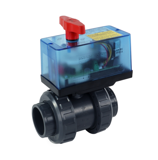 Poolservis Bazénový elektrický dvoucestný ventil 50 mm –  S6 Praher (230V)
