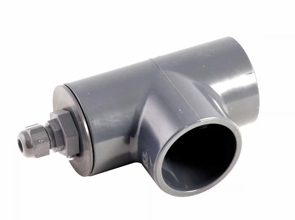 Vagnerpool T-kus 50 mm s j&iacute;mkou pro sn&iacute;mač teploty - bočn&iacute;