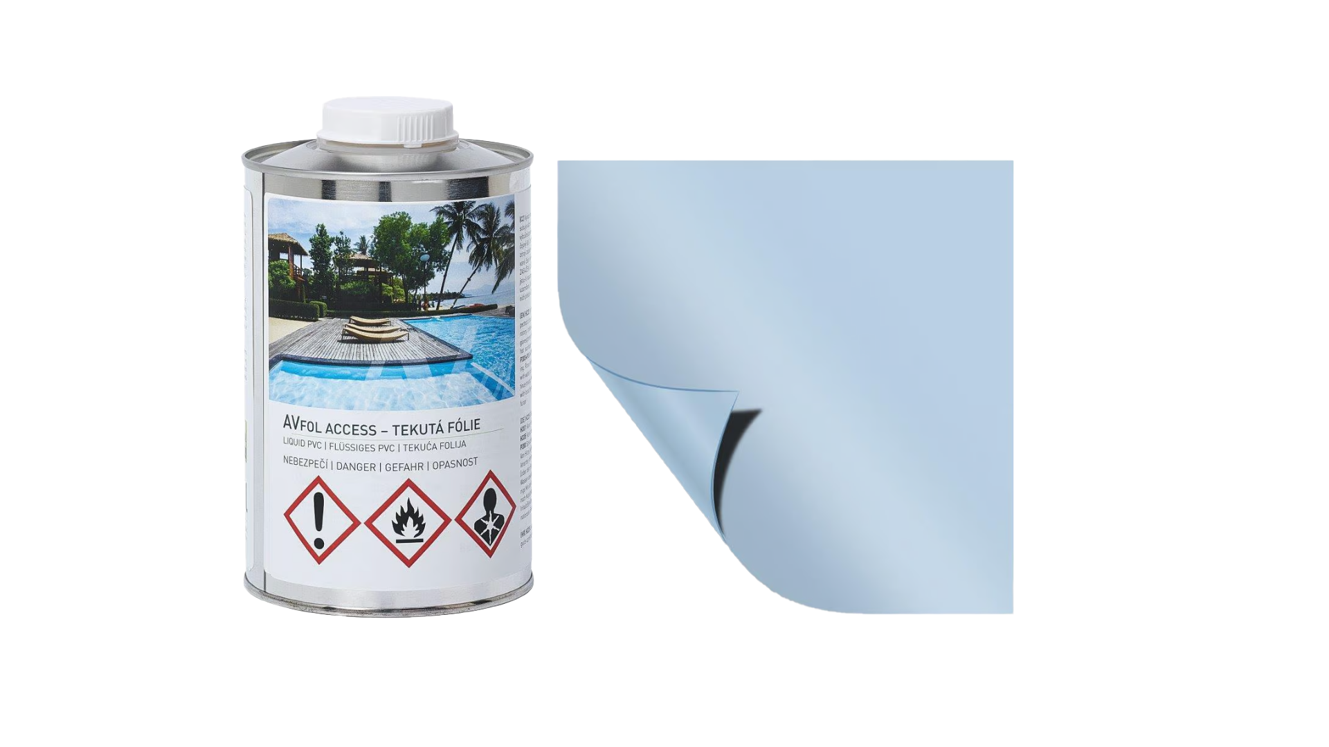 Vagnerpool Avfol - tekutá PVC fólie Azur 1kg