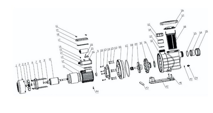 HANSCRAFT Průhledné víko předfiltru čerpadla Blue Power - 260, 370, 550, 750