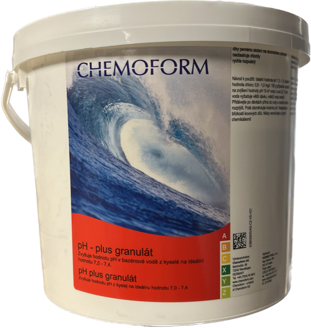 PH plus 3kg  - zvýšení pH v bazénu - ph+, granulát CHEMOFORM