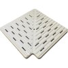 Rohová deska 90° k přelivovému kanálku 195x22mm - roh bazénové mřížky