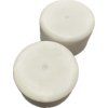 White rubber support caps for a pool ladder (2 pcs), 42–43 mm