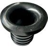 Black 38 mm hose tail with flange – for valve or fitting