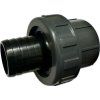 Black 38 mm hose tail with flange – for valve or fitting