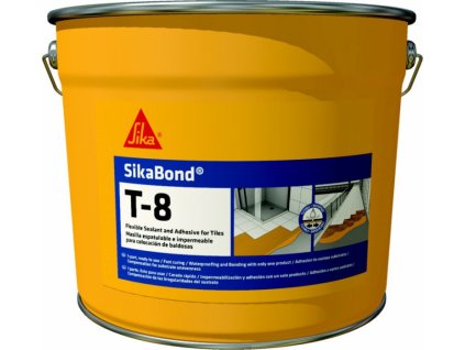 SikaBond T8 6,7kg, 13,4kg - pružná hydroizolace, lepení na dlažbu a dřevo