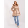 pol pl Hurt Ciemnobezowa damska kurtka zimowa z kapturem 404179 4