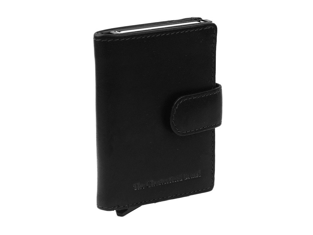 Kožená peněženka - pouzdro na karty RFID Loughton černá
