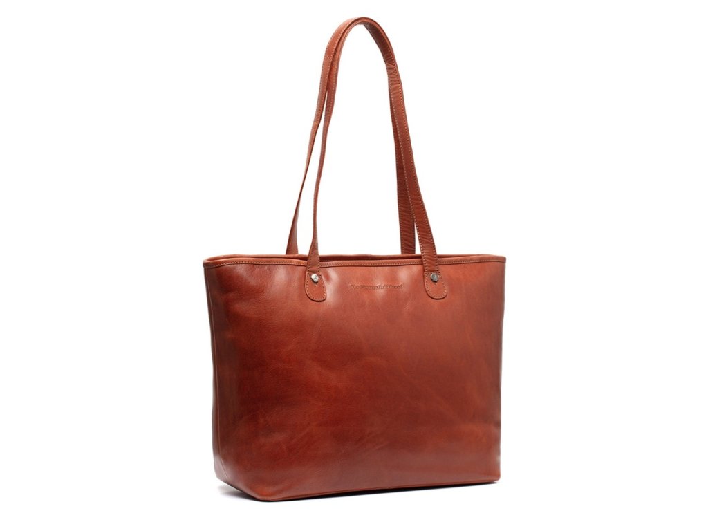 Kožená kabelka shopper Astano C38.021531 koňaková