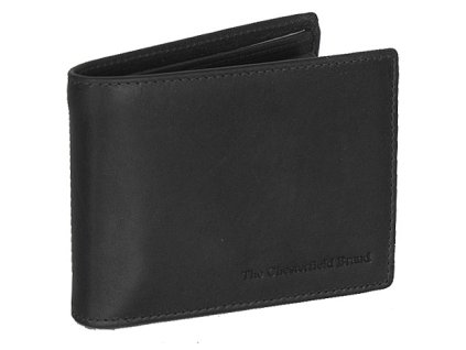 pánská kožená peněženka rfid the chesterfield brand černá - přední strana