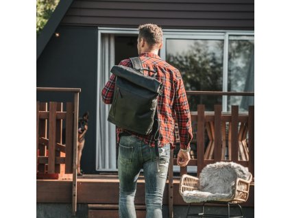 leather backpack black liverpool