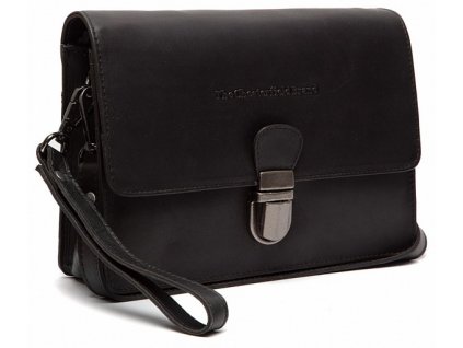 dámská kožená kabelka do ruky i přes rameno chesterfield lucca c48127000 černá - přední strana