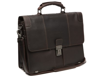 panska kozena aktovka na notebook chesterfield stuttgart hneda c40107101 predni strana
