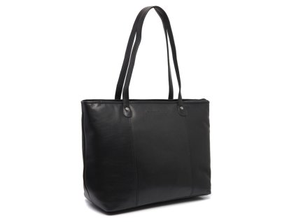 Velká kožená shopper kabelka na notebook 15 Ferrera C38.021600 černá