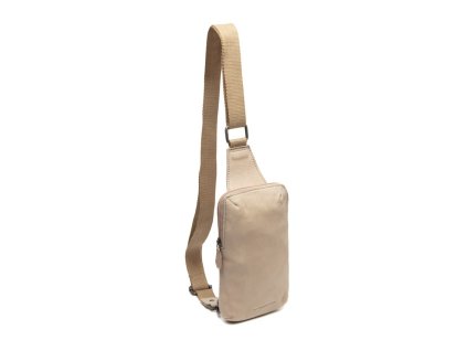 Kožená crossbody taška Cambridge C58.033006 béžová 4