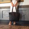 Kožená shopper kabelka na notebook BERLIN C38.016000 černá c (3)