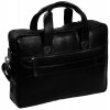 Kožená taška na notebook 15,6" Ethan černá