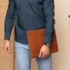 Kožená spisovka na A4 a tablet Barnet C40.105231 koňak c (1)