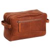 Kožená kosmetická taška Stacey koňaková