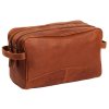 Kožená kosmetická taška Stacey koňaková