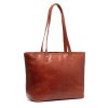 Kožená kabelka shopper Astano C38.021531 koňaková