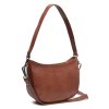 Kožená kabelka do ruky i přes rameno Valentano C48.137531 koňaková