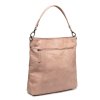 Kožená kabelka do ruky i přes rameno Sintra C48.131909 světle růžová 4
