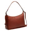 Kožená kabelka do ruky i přes rameno Skara C48.140231 koňaková 3