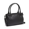 Dámská kožená kabelka do ruky i přes rameno Fenja C48.140300 černá