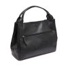 Kožená kabelka do ruky i přes rameno Fioline C48.139500 černá f