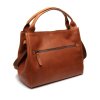 Kožená kabelka do ruky i přes rameno Fioline C48.139531 koňaková f