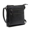 Kožená kabelka přes rameno crossbody Sienna C48.139400 černá