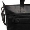 Kožená shopper kabelka na notebook 14" Osira černá