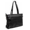 Kožená shopper kabelka na notebook 14" Osira černá