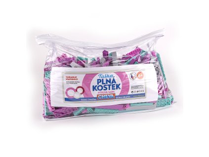 CHEVA Taška plná kostek - Růžová sada