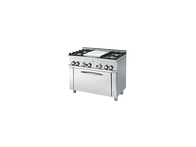 Plynový sporák s tálem a plyn. troubou TPF4 610 G