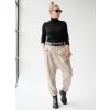kalhoty baggy béžové