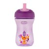 Hrneček Chicco Pokročilý s měkkým náustkem 266 ml, 12m + - fialový