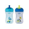 Hrneček Chicco Pokročilý s měkkým náustkem 266 ml, 12m + - modrý