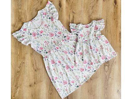 Šaty Mama ruffle sleeve