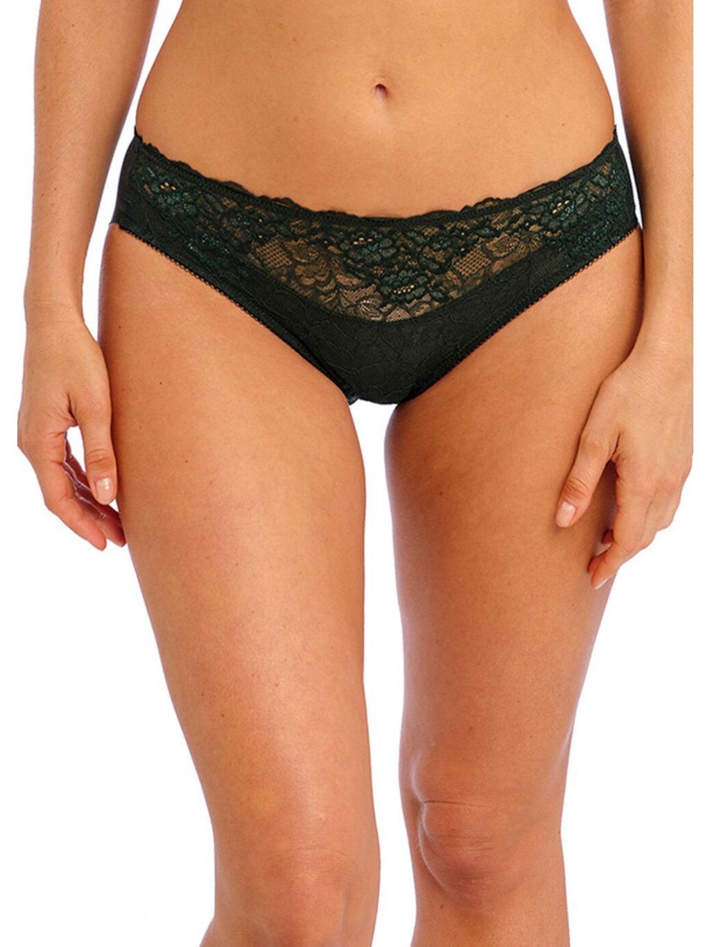 992x1389 pdp desktop WE135005 BTG primary Wacoal Lingerie Lace Perfection Botanical Green Brief