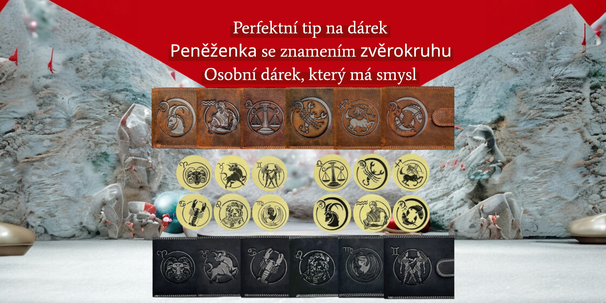 Unisex peněženka z PU kůže s praktickým uspořádáním