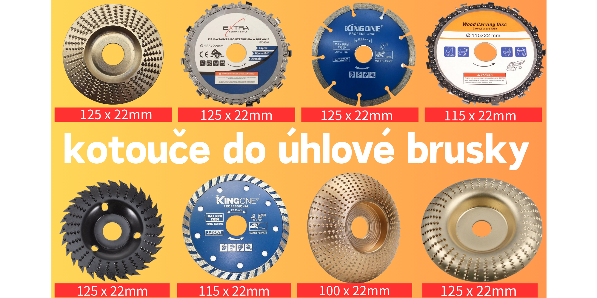 kotouce do uhlove brusky